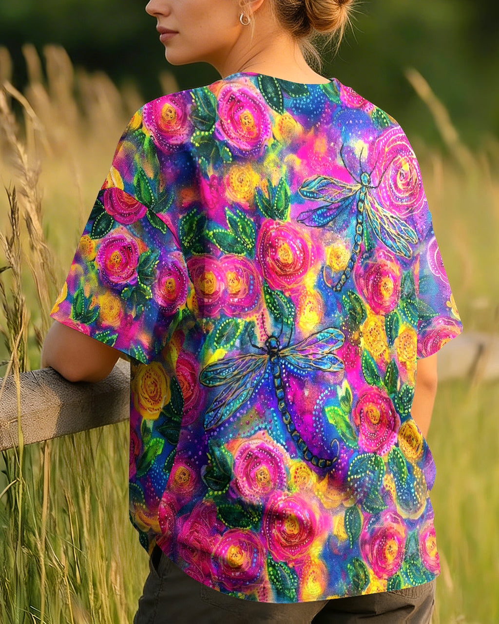 I BELIEVE THERE ARE ANGELS AMONG US DRAGONFLY ALL OVER PRINT - TLHG0106263