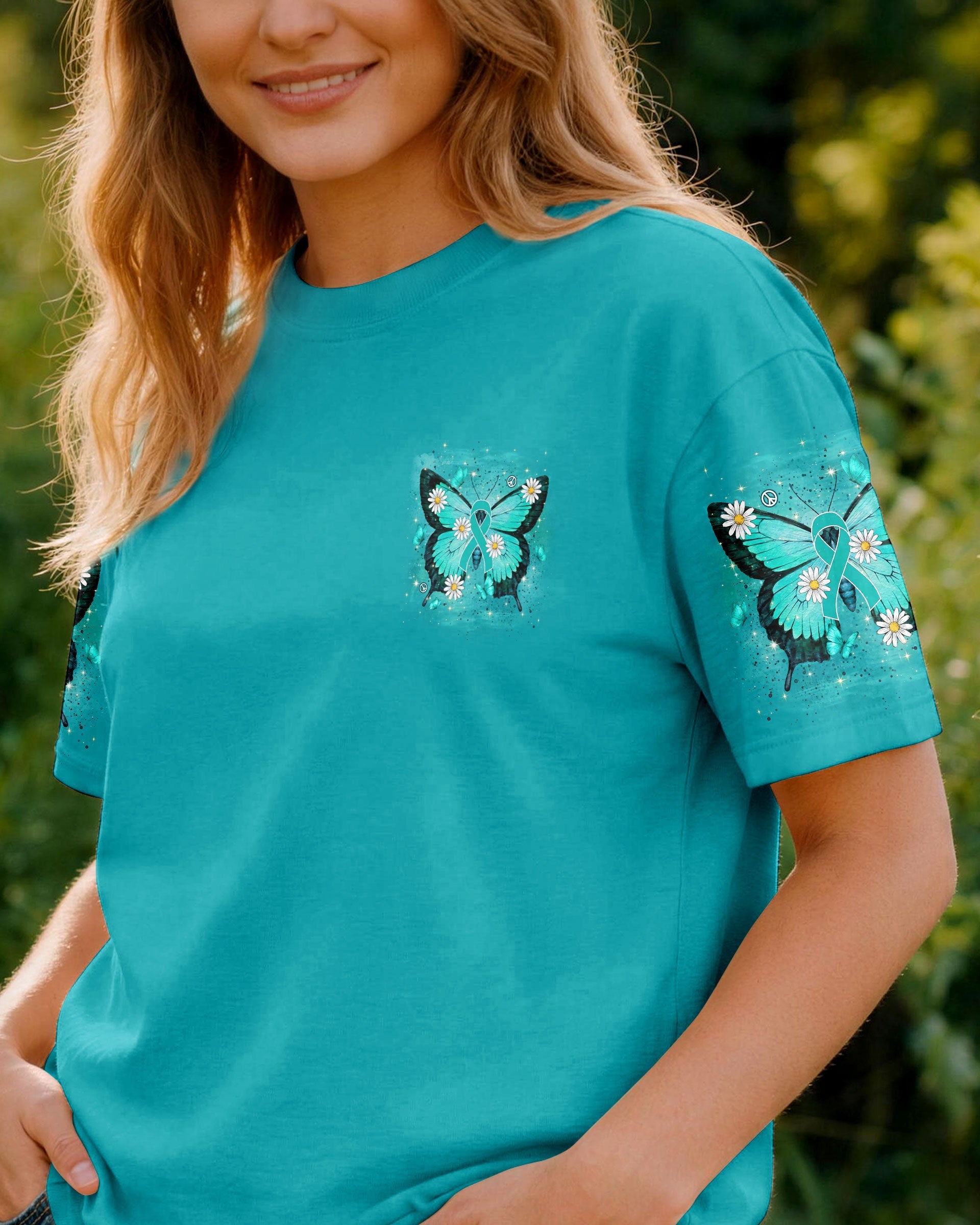 IN SEPTEMBER WE WEAR TEAL OVARIAN CANCER AWARENESS ALL OVER PRINT - TYLN1407262