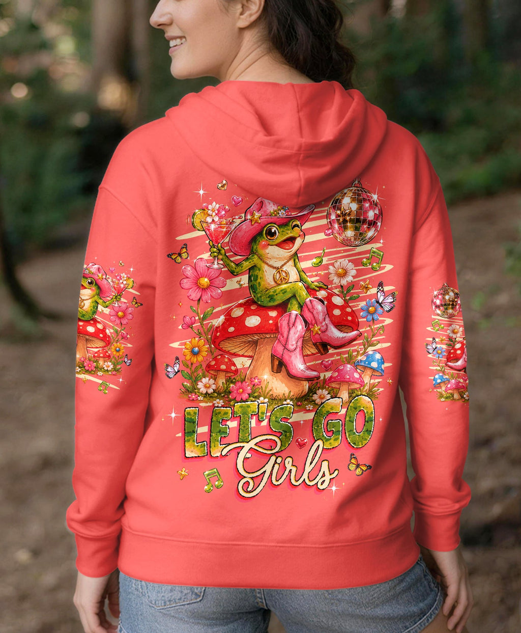 LET'S GO GIRLS FROG ALL OVER PRINT  - TLHG2705263