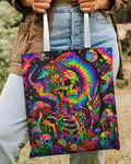 HIPPIE SKULL PSYCHEDELIC TOTE BAG - TLNO2904264